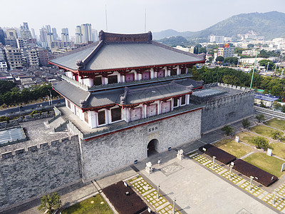 潮汕地区地标揭阳楼背景图片