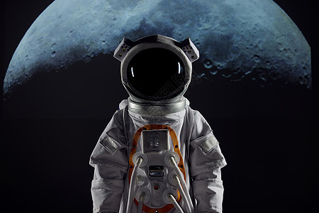 创意宇航员肖像照背景图片