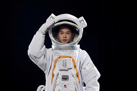 创意宇航员肖像照图片