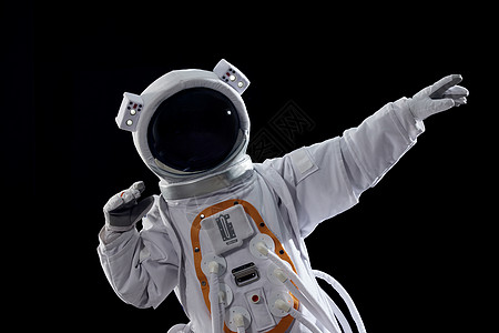 太空宇航员创意宇航员胜利姿势背景
