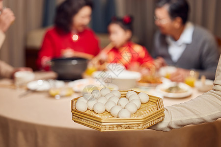 元宵节汤圆美食展示图片