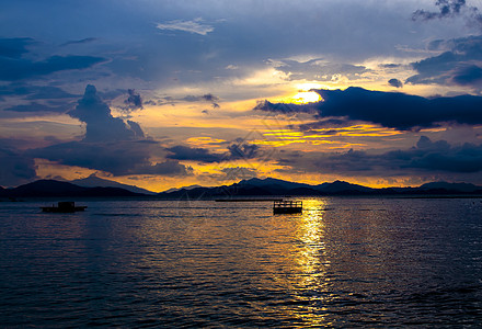 深圳海边夕阳风光图片