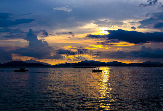 深圳海边夕阳风光图片