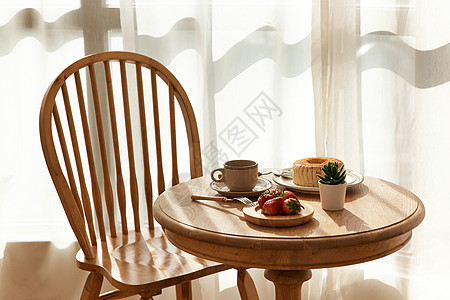 圆桌上的下午茶图片