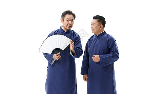 中年男性相声演员搭档相声表演图片