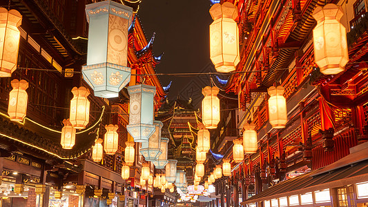 中国风新年元宵节灯会灯笼背景