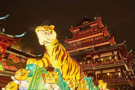 上海城隍庙豫园虎年新春灯会图片