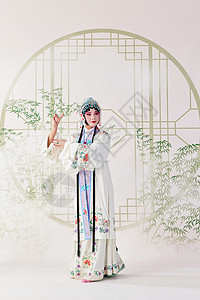 传统昆曲杜丽娘形象背景图片