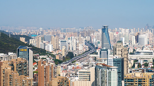 城市里的高架桥背景图片