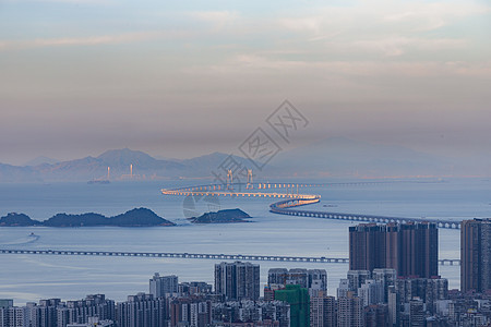 珠港澳大桥珠海港珠澳大桥风光背景