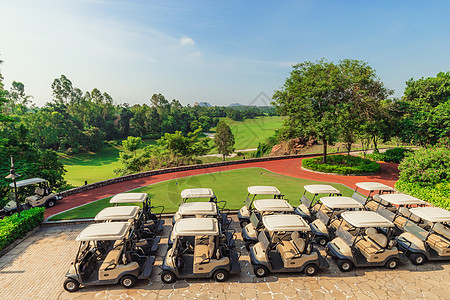 高端高尔夫球场背景图片