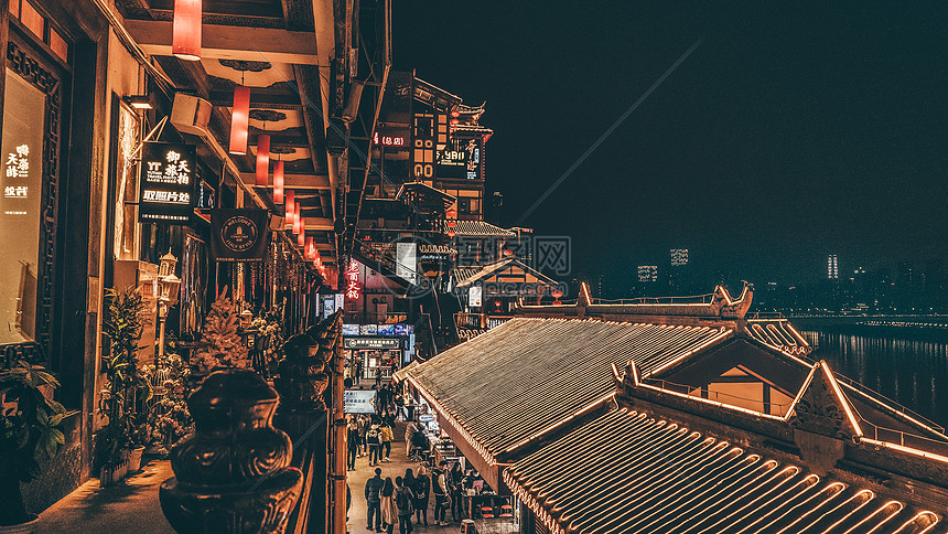 重庆渝中区洪崖洞夜景图片