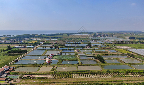 春耕农业农田种植基地航拍图片