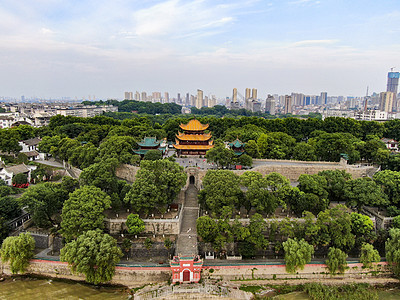 湖南岳阳楼5A景区航拍高清图片素材