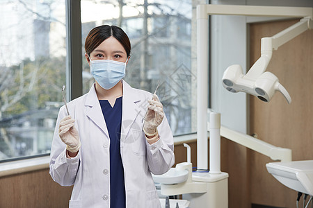 牙科诊所女医生形象图片素材
