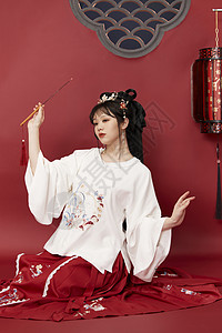 古装传统文化汉服美女图片