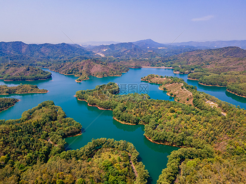 航拍惠州西湖红花湖5A景区图片