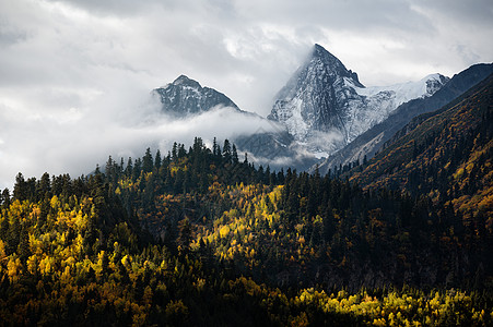 西藏然乌镇雪山风景图片