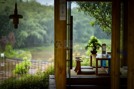 长宁竹海永江村生态景观休闲茶艺图片