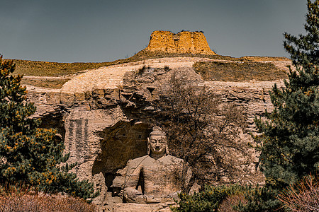 世界文化遗产5A景区山西大同云冈石窟背景