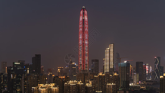 深圳天际线CBD夜景图片