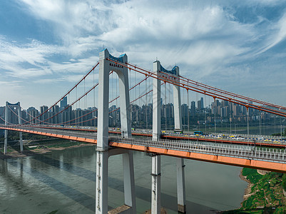 重庆鹅公岩大桥航拍背景