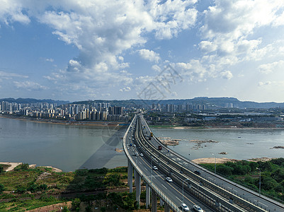重庆鱼洞长江大桥航拍高清图片