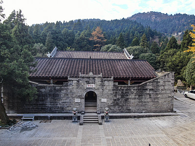 湖南南岳衡山5A景区航拍图片