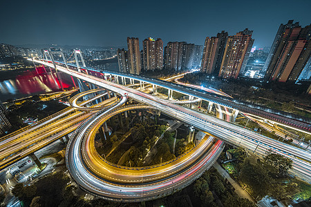 重庆鹅公岩大桥航拍背景