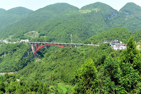 青川县姚渡大桥背景
