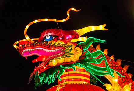 灯会龙头图片