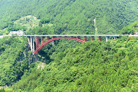 青川县姚渡大桥背景