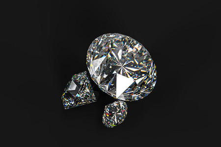 精品钻石三维渲染图片