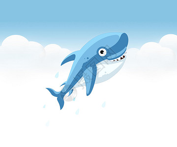 3d卡通动物3d卡通海洋动物3d鲨鱼图片素材
