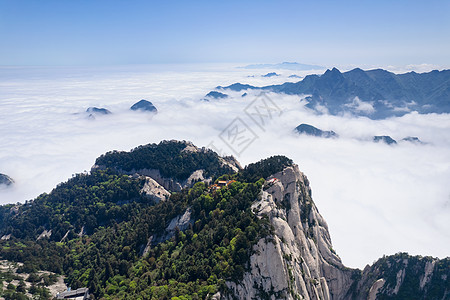 陕西5A景区西岳华山风光高清图片