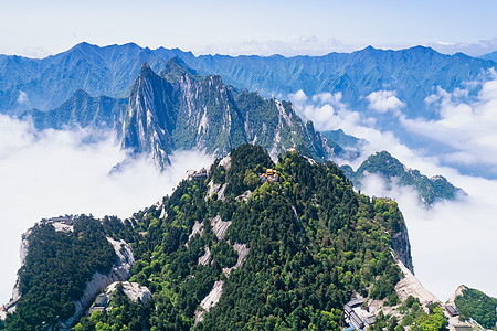 陕西5A景区西岳华山风光图片