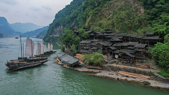 湖北宜昌5A级景区三峡人家风光图片