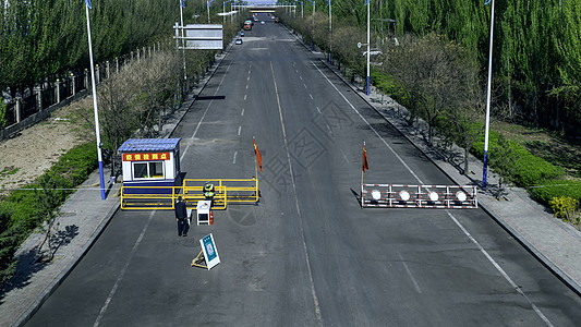 小区道路疫情防控图片