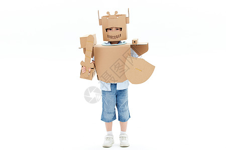 创意儿童机器人形象图片