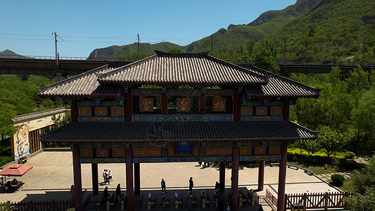 娲皇宫古建筑5A景区背景图片