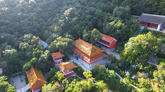 5A景区天津盘山航拍图片