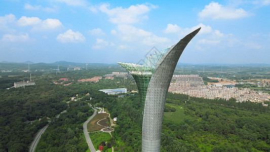 5A景区沈阳植物园百合塔图片