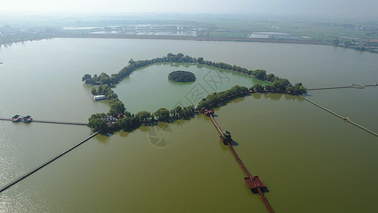  5A景区阜阳八里河旅游区湖中岛图片