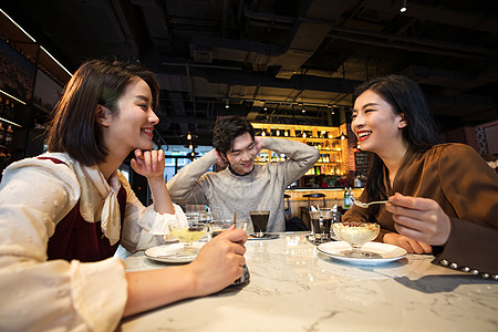 闺蜜面对面背景