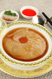 中餐红烧鲍鱼背景图片