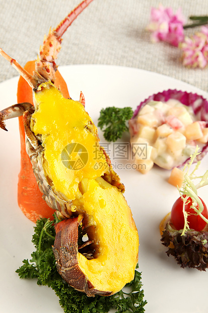 菜芝士焗龙虾图片