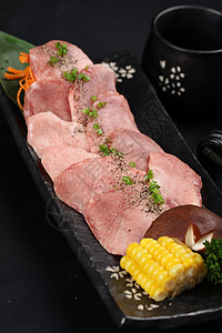 日式烧烤牛舌图片