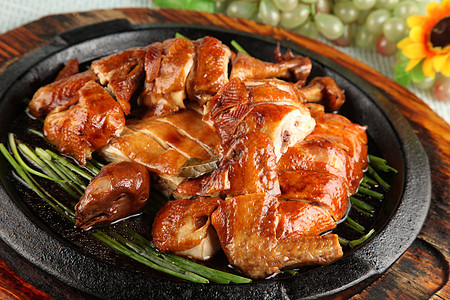 铁板豉油鸡粤菜餐厅高清图片