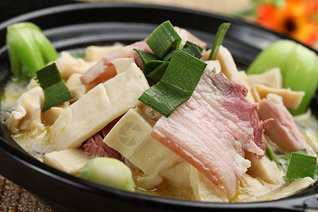 排骨煲中餐咸肉烩豆腐背景