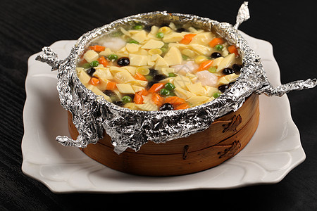 香嫩蔬菜豆腐汤中餐珍珠豆腐汤背景